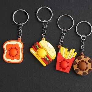 4 pack Funny Keychain, Cute Keychain Cool Keychain